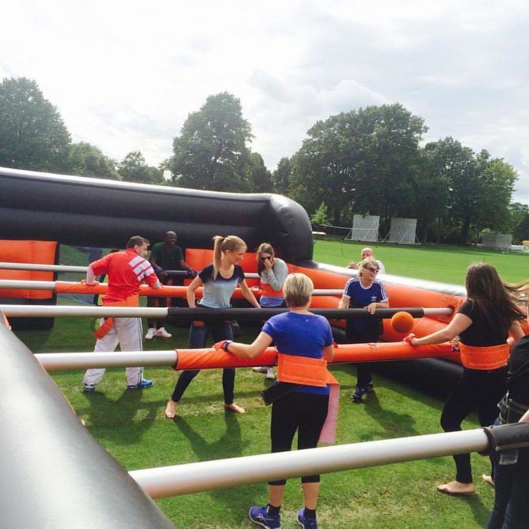 Human foosball table