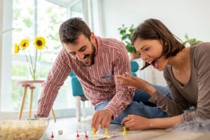 stel dat parchise speelt