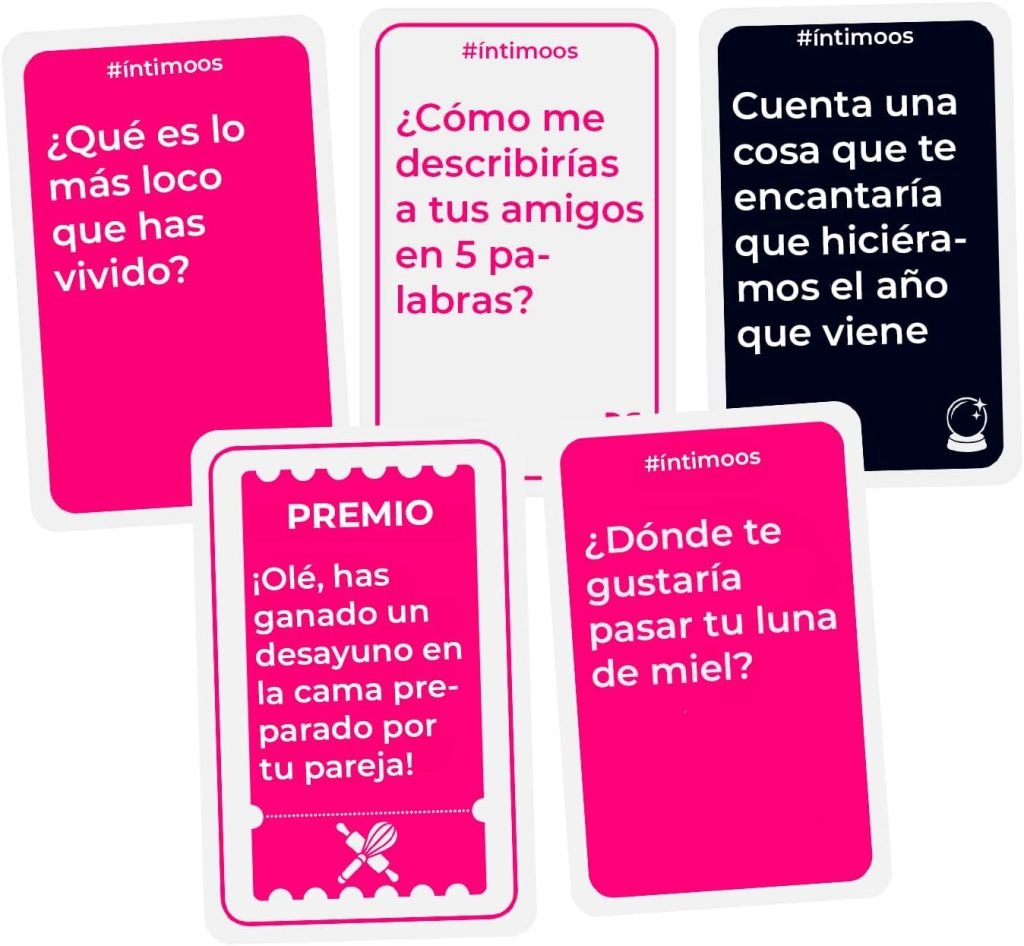Cartas del juego INTIMOOS